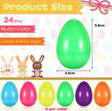 1 x Brand New Pack of 12 plastic Easter eggs, 5.8 cm plastic Easter eggs, Easter eggs for hanging outside, plastic Easter eggs, colorful Easter eggs, Easter egg decoration, for filling sweets and children s gifts at Easter - RRP €30.0