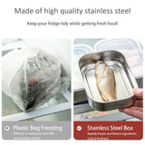 1 x RAW Customer Returns YIOUMLY Food Container, Airtight Food Containers, Stainless Steel Food Container with Lid, Suitable for Kitchen Oven Refrigerator 0.5L, Set of 5  - RRP €15.92