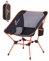 1 x RAW Customer Returns Sportneer Camping Chair Foldable Camping Chair Portable Camping Chairs 150Kg Folding Chair Ultralight Pack Size Small Folding Chair with Carry Bag for Picnic, Outdoor, Hiking, Orange, 1 Pack - RRP €46.99