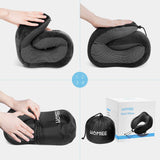 1 x RAW Customer Returns HOMIEE travel neck pillow, orthopedic neck pillow, sleeping memory foam fabric ergonomic neck support pillow for optimal comfort thanks to the best memory foam technology - RRP €25.09