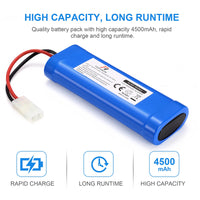 1 x RAW Customer Returns HT TopHinon 7.2V 4500mAh NiMH RC Battery Racing Pack for Model Cars, Airplanes, Robots Toys , High Performance RC Battery Pack Coaster as a Gift - RRP €25.42