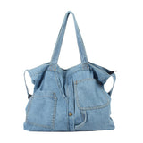 1 x RAW Customer Returns LHHMZ Denim Hobo Bags for Women Retro Jean Shoulder Bag Casual Jean Tote Handbags Denim Leisure Bags for Teenage Girls - RRP €24.89