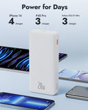 1 x RAW Customer Returns Baseus Power Bank 20000mAh 20W PD QC3.0 Schnellladung Externer Akku USB C Powerbank 2 Ausg nge Kompatibel mit iPhone 15 14 13 12 11 Series Samsung Galaxy S21 S22 Huawei iPad Tablet Xiaomi Oppo usw - RRP €30.02