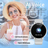 1 x RAW Customer Returns Efolen Smartwatch Women s with Telephone Function, 1.32 Small Fitness Watch Women s with Heart Rate, Blood Pressure, Sleep Monitoring, Pedometer IP67 Waterproof Round Smart Watch for Android iOS Silver - RRP €30.24