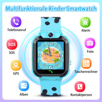 1 x RAW Customer Returns clleylise children s smartwatch, smartwatch children with GPS and telephone, smart watch children, smartwatch outdoor, smartwatch kids, children s telephone watch, watch children s smartwatch GPS-cyan  - RRP €27.22