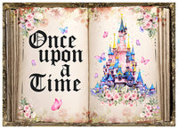 1 x RAW Customer Returns AIIKES 8x6FT Fairytale Book Photography Backdrop Castle Story Book Background Princess Birthday Party Background Flower Butterfly Wedding Decoration Background 12-542 - RRP €27.99