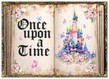 1 x RAW Customer Returns AIIKES 8x6FT Fairytale Book Photography Backdrop Castle Story Book Background Princess Birthday Party Background Flower Butterfly Wedding Decoration Background 12-542 - RRP €27.99