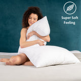 1 x RAW Customer Returns Flowen Double and Single Bed Pillow Pillow for Sleeping with Memory Foam Flake Padding Neck and Shoulder Support for Neck Pain Hypoallergenic Breathable Polyester Pillowcase - RRP €17.7