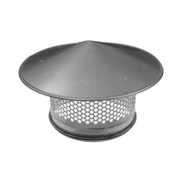 1 x RAW Customer Returns Round Roof Rain Cap HVAC Vent Galvanized Steel All Weather Rain Cap Roof Round Roof Ventilation with Rubber Seal for Perfect Insulation 20cm  - RRP €35.21