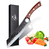 1 x RAW Customer Returns Purple Dragon chef s knife, professional kitchen knife, chef s knife, all-purpose knife made of high-quality carbon stainless steel, extra sharp knife blade with ergonomic handle - RRP €28.22