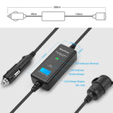 1 x RAW Customer Returns RoyPow VM10 12V 10A 120W All-in-1 Vehicle BATTERY MONITOR PROTECTOR Extension Cable with Cigarette Lighter - RRP €29.99