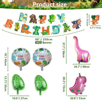 14 x Brand New Dinosaur party supplies, dinosaur party decorations including happy birthday banner, balloons, tablecloth, plates, cups - for 20 people - RRP €268.8