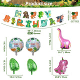 1 x Brand New Dinosaur Party Decorations, Includes Happy Birthday Banner, Balloons, Tablecloth, Plate, for Kids Girls Parties, Serves 20 - RRP €19.2