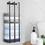 10 x Brand New Storystore wall-mounted towel rack, wall-mounted towel rack, bathroom towel rack, guest towel rack for large towels, wall towel rack for bathroom and kitchen, large capacity - RRP €241.9