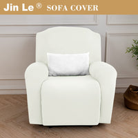 4 x Brand New Jin Le Armchair Cover 4-Piece Beige Armchair Protector Cover for TV Armchair, Elastic Cover for Recliner Armchair with Pockets with Elastic Band and Tie for Pets - RRP €114.2