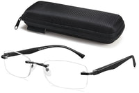 1 x Brand New LITIMA Reading Glasses for Men, Lightweight Blue Light Blocking Metal Frame Men s Reading Glasses Black, 1.25  - RRP €22.19