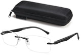 1 x Brand New LITIMA Reading Glasses for Men, Lightweight Blue Light Blocking Metal Frame Men s Reading Glasses Black, 1.25  - RRP €22.19