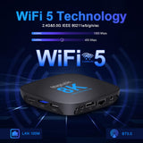 1 x RAW Customer Returns Magcubic TV Box Android 13.0 4GB 64GB Compatible with 8K 6K 2.4G and 5.0G WiFi, with RK3528 chipset HDR10 VP9 BT5.0 USB 3.0 and 2.0 3D Ethernet with Voice Remote Control - RRP €44.26