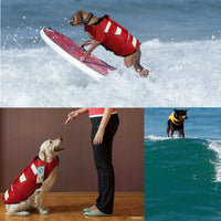 4 x Brand New Life Jacket Dog Pet Life Jacket Dog Life Jacket Swimsuit Pet Swimming Vest for Dogs Lifesaver Size Adjustable with Handle for Small Medium Large Dogs M, Red Pet Dog Life Jacket  - RRP €84.68