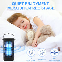 1 x RAW Customer Returns HOTOOLME Quadra Insect Killer Electric Strong Electric Mosquito Lamp with UV Light Waterproof Mosquito Killer Fly Traps Insect Killer Camping Garden  - RRP €26.21