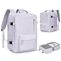 1 x RAW Customer Returns SZLX travel backpack hand luggage airplane 40x20x25 Ryanair backpack hand luggage airplane 45x36x20 Easyjet cabin bag backpack with laptop compartment 17 inch men waterproof cabin backpack women - RRP €46.78