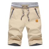 1 x RAW Customer Returns JustSun Shorts Men s Shorts Summer Shorts Chino Cotton with Drawstring Khaki L - RRP €34.27