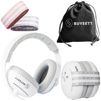 1 x RAW Customer Returns BUYSETT I Earmuffs - Hearing protection for children, newborns. Ideal for daily life, events. Anti-noise, comfortable, prevents hearing damage, improves sleep while traveling pwf - RRP €25.56