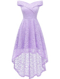 1 x RAW Customer Returns Homrain Women s 50s Dresses Formal Lace Dress Evening Dresses Vintage Retro Ball Gown Swing A-Line Cocktail Dress Floral Lace Evening Dress Lavender XL - RRP €49.99