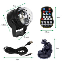 1 x RAW Customer Returns GCBTECH Mini Disco Ball with Battery LED Disco Ball Neon Party Light 15 Colors Music Controlled for Party Decoration Disco DJ Lighting Fixed Light with Remote Control and Rechargeable Battery - RRP €19.99