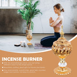 2 x Brand New jojofuny Gold Incense Burner Insence Burner Church Censer Incense Burner for Yoga Spa - RRP €31.46