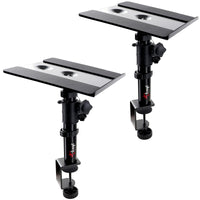 1 x RAW Customer Returns Tlingt Support 25 x 23cm Studio Monitor Speaker Stands Pair Heavy Duty Metal Tray 10 to -10 Tilt Angle for Monitor Speakers, Studio Speakers - RRP €49.18