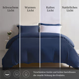 4 x Brand New MILDLY bed linen 135x200 navy blue 4-piece, 100 microfiber plain bed linen set with 2 pillowcases 80x80 cm, koTex certified suitable for allergy sufferers, bed linen with zip - RRP €114.32