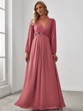 1 x RAW Customer Returns Ever-Pretty Elegant Formal Dress A-line V-Neck Evening Dresses 00461 Fuchsia 44 - RRP €66.88