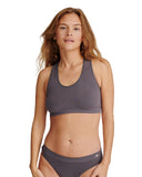 1 x RAW Customer Returns DANISH ENDURANCE Bamboo Racerback Bralette 1 Pack M L Dark Gray 1-Pack - RRP €22.95