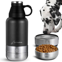 1 x RAW Customer Returns PFEFFERPAW Premium dog drinking bottle for on the go with CARRYING BAG 1L thermos bottle BPA-free Outdoor drinking bottle for dogs for traveling and camping - RRP €28.22