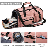 1 x RAW Customer Returns Suweir travel bag large women men 65L sports bag with shoe compartment and wet dry compartment large capacity travel bag swimming bag overnight bag for travel, sports, fitness gray grey  - RRP €40.99