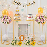 1 x RAW Customer Returns ybaymy flower stand wedding for wedding centerpieces, table decoration, 4 pieces 80 cm high flower shelf metal flower stand plant stand floor flower stand for party anniversary reception engagement - RRP €70.58