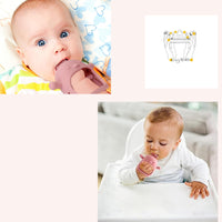 25 x Brand New KingNoble- Teething ring for babies Baby toy from 3 months Teething aid BPA free Made of silicone Teething toy to soothe sore gums Dark Pink  - RRP €600.0