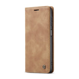 1 x Brand New JMstore case compatible with Samsung Galaxy A13 4G, leather flip protective case wallet cell phone case with credit card stand function brown  - RRP €20.4