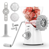 1 x RAW Customer Returns Geedel Manual Meat Grinder, Stainless Steel Meat Grinder for Minced Meat, Pastry Press for Pastries, Churros Maker, Meat Grinder, Manual Sausage Filling Machine for Minced Meat, Sausage, Cookies White  - RRP €35.28