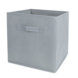 1 x RAW Customer Returns EZOWare Pack of 6 Foldable Fabric Storage Cubes, Container with Handle for Children s Bedroom or Playroom Toys Clothes, 26.7 x 26.7 x 27.8 cm Colour Gray - RRP €23.45