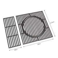 1 x RAW Customer Returns GFTIME cast iron grill grate 41.5 x 59cm for Enders Chicago 3, Switch Grid grate-in-grate system for Enders Chicago 3, grill grate spare parts - RRP €53.44