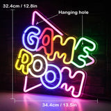 1 x RAW Customer Returns SIGNSHIP Game Room Neon Sign Led Game Neon Light for Wall Decoration, USB Letters Neon Light Large Acrylic Art for Bedroom Playroom Decoration Boys Gift - RRP €40.99