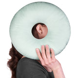 1 x RAW Customer Returns ODOXIA Piercing Pillow with Hole For Ear Against Ear Pain Donut Pillow Ear Cushion Sleeping Ring for Side Sleepers to Relieve Pain in the Ear Piercing Pillow Mint  - RRP €22.99