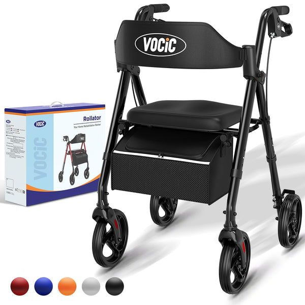 RAW Customer Returns Pallet - VOCIC Rollators Foldable and Lightweight with Seat -  25 Items - RRP €2499.75