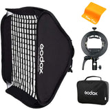 1 x RAW Customer Returns Godox Softbox Soft Light Modifier Box with Grid 80 x 80 cm with S2 Type Flash Bracket, Bowens Mount for Studio Flash, Speedlight, Photography, GODOX V1 V860 TT685 TT600 AD200 AD300 - RRP €71.9