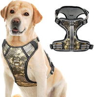 1 x Brand New Dog Harness Medium Dogs DQGHQME Reflective Soft Padded Harness Dog, Anti Pull Safety Harness Dog, Breathable Adjustable Dog Harness Set, Pet Vest for Outdoor Control - M - RRP €22.18