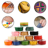 2 x Brand New Encuryna Waxed Thread 0.55mm 25 Rolls Colorful Polyester Waxed Thread 10m Roll Jewelry Making Cotton Thread Jewelry Cord Hand Sewing Thread DIY - RRP €45.6