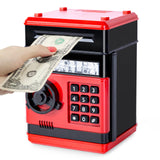 1 x RAW Customer Returns Highttoy money boxes for children 3-12 years, electronic money box safe with code piggy bank children safe ATM money box savings bank toy for boys girls gift red - RRP €25.99