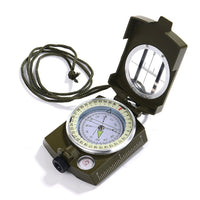 1 x RAW Customer Returns GWHOLE Compass Military Marching Compass with Bag for Camping, Hiking, German Instructions - RRP €12.49